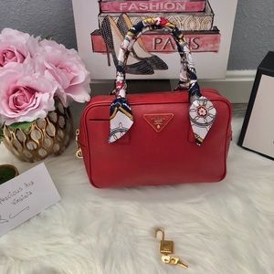 ‼️SOLD‼️Red Prada Bag